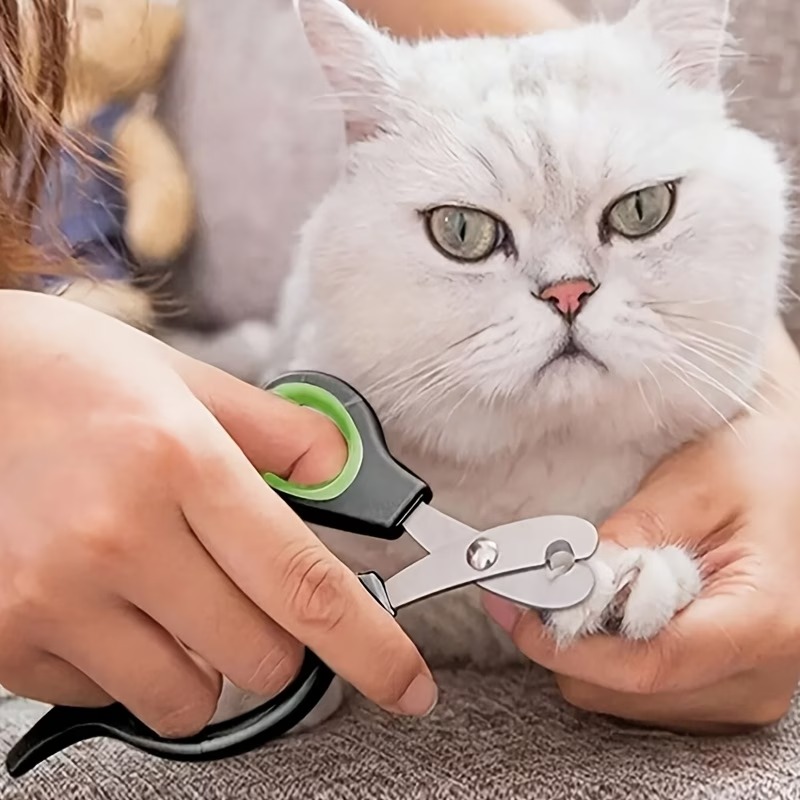 Pet Nail Clipper – Black & Green Stainless Steel
