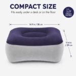 Thickened PVC Air Cushion Footrest, Adjustable Air Support Footstool, Portable Inflatable Foot Pedal for Airplane, Train, Travel, Home & Office - Image 8