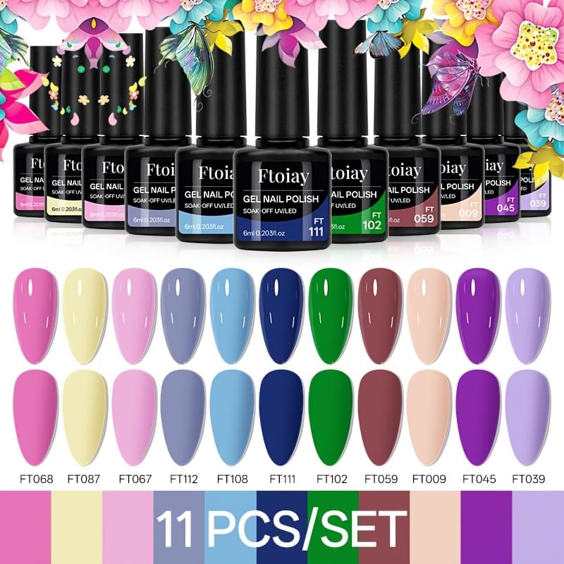 11pcs Gel Nail Kit for Beginners - Image 1